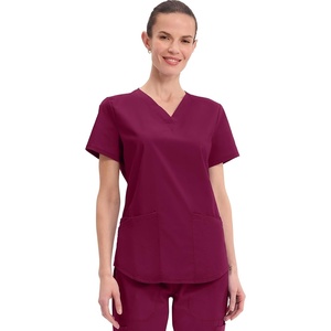 image:imageCherokee Workwear Professionals Women Scrubs Top VNeck WW665 SWine
