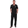 image:imageCherokee Core Stretch Scrubs for Men Tuckable V Neck Scrub TopBlack