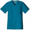 image:imageCherokee Core Stretch Scrubs for Men Tuckable V Neck Scrub TopCaribbean Blue