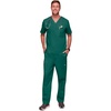 image:imageCherokee Core Stretch Scrubs for Men Tuckable V Neck Scrub TopHunter Green