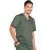 image:imageCherokee Core Stretch Scrubs for Men Tuckable V Neck Scrub TopOlive