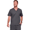 image:imageCherokee Core Stretch Scrubs for Men Tuckable V Neck Scrub TopPewter