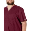 image:imageCherokee Core Stretch Scrubs for Men Tuckable V Neck Scrub TopWine