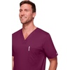 image:imageCherokee Core Stretch Scrubs for Men Tuckable V Neck Scrub TopWine