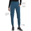 image:imageCherokee Iflex Scrub Pants for Women Jogger YogaCaribbean Blue