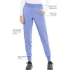 image:imageCherokee Iflex Scrub Pants for Women Jogger YogaCiel Blue