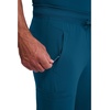image:imageCherokee Infinity Jogger Scrub Pants for Mens Mid Rise 360 StretchCaribbean Blue