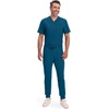 image:imageCherokee Infinity Jogger Scrub Pants for Mens Mid Rise 360 StretchCaribbean Blue