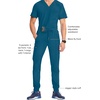 image:imageCherokee Infinity Jogger Scrub Pants for Mens Mid Rise 360 StretchCaribbean Blue