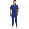image:imageCherokee Infinity Jogger Scrub Pants for Mens Mid Rise 360 StretchGalaxy Blue