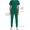 image:imageCherokee Infinity Jogger Scrub Pants for Mens Mid Rise 360 StretchHunter Green