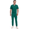 image:imageCherokee Infinity Jogger Scrub Pants for Mens Mid Rise 360 StretchHunter Green