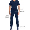 image:imageCherokee Infinity Jogger Scrub Pants for Mens Mid Rise 360 StretchNavy