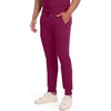 image:imageCherokee Infinity Jogger Scrub Pants for Mens Mid Rise 360 StretchWine