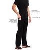 image:imageCherokee Infinity Men Scrub Pants Tapered Leg Medical Bottom with 6 PocketsBlack