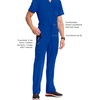 image:imageCherokee Infinity Men Scrub Pants Tapered Leg Medical Bottom with 6 PocketsGalaxy Blue