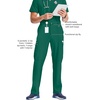 image:imageCherokee Infinity Men Scrub Pants Tapered Leg Medical Bottom with 6 PocketsHunter Green