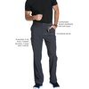 image:imageCherokee Infinity Men Scrub Pants Tapered Leg Medical Bottom with 6 PocketsPewter