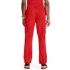 image:imageCherokee Infinity Men Scrub Pants Tapered Leg Medical Bottom with 6 PocketsRed