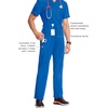 image:imageCherokee Infinity Men Scrub Pants Tapered Leg Medical Bottom with 6 PocketsRoyal