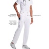 image:imageCherokee Infinity Men Scrub Pants Tapered Leg Medical Bottom with 6 PocketsWhite