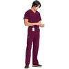 image:imageCherokee Infinity Men Scrub Pants Tapered Leg Medical Bottom with 6 PocketsWine