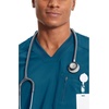 image:imageCherokee Infinity Mens Scrubs Top VNeck Modern Fit 2 Pocket 360 StretchCaribbean Blue