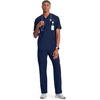 image:imageCherokee Infinity Mens Scrubs Top VNeck Modern Fit 2 Pocket 360 StretchNavy