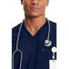 image:imageCherokee Infinity Mens Scrubs Top VNeck Modern Fit 2 Pocket 360 StretchNavy