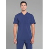 image:imageCherokee Infinity Mens Scrubs Top VNeck Modern Fit 2 Pocket 360 StretchNavy