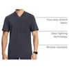 image:imageCherokee Infinity Mens Scrubs Top VNeck Modern Fit 2 Pocket 360 StretchPewter
