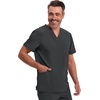 image:imageCherokee Infinity Mens VNeck Scrub Top with 3 Pockets and 360 StretchBlack