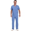 image:imageCherokee Infinity Mens VNeck Scrub Top with 3 Pockets and 360 StretchBlue
