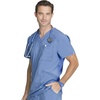 image:imageCherokee Infinity Mens VNeck Scrub Top with 3 Pockets and 360 StretchBlue