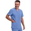 image:imageCherokee Infinity Mens VNeck Scrub Top with 3 Pockets and 360 StretchBlue