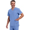 image:imageCherokee Infinity Mens VNeck Scrub Top with 3 Pockets and 360 StretchBlue