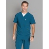 image:imageCherokee Infinity Mens VNeck Scrub Top with 3 Pockets and 360 StretchCaribbean Blue