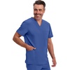 image:imageCherokee Infinity Mens VNeck Scrub Top with 3 Pockets and 360 StretchGalaxy Blue