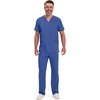 image:imageCherokee Infinity Mens VNeck Scrub Top with 3 Pockets and 360 StretchGalaxy Blue