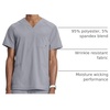 image:imageCherokee Infinity Mens VNeck Scrub Top with 3 Pockets and 360 StretchGrey