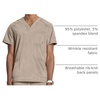 image:imageCherokee Infinity Mens VNeck Scrub Top with 3 Pockets and 360 StretchKhaki