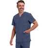 image:imageCherokee Infinity Mens VNeck Scrub Top with 3 Pockets and 360 StretchNavy