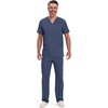 image:imageCherokee Infinity Mens VNeck Scrub Top with 3 Pockets and 360 StretchNavy