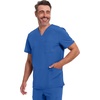 image:imageCherokee Infinity Mens VNeck Scrub Top with 3 Pockets and 360 StretchRoyal