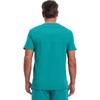 image:imageCherokee Infinity Mens VNeck Scrub Top with 3 Pockets and 360 StretchTeal Blue