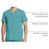 image:imageCherokee Infinity Mens VNeck Scrub Top with 3 Pockets and 360 StretchTeal Blue