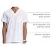 image:imageCherokee Infinity Mens VNeck Scrub Top with 3 Pockets and 360 StretchWhite