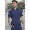 image:imageCherokee Infinity Polo Mens Scrub Top Zip Chest Pocket 360 StretchNavy