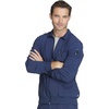 image:imageCherokee Infinity Scrub Jacket for Men Zip Front WarmUp 5 PocketsNavy