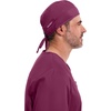image:imageCherokee Men and Women Scrub Cap with Adjustable Elastic TieBack Lightweight Breathable NoSlip Unisex Surgical Cap  2506Wine  2 Pack